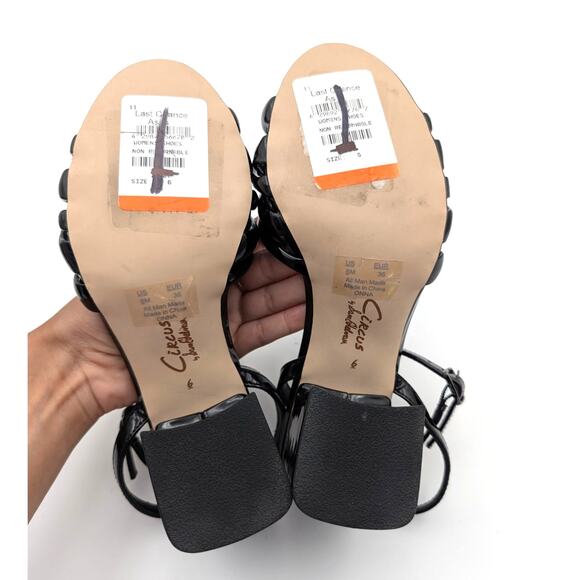 Circus NY by Sam Edelman Onna Strappy Heel Sandal Women's Black Size US6 EU36 - Picture 6 of 10